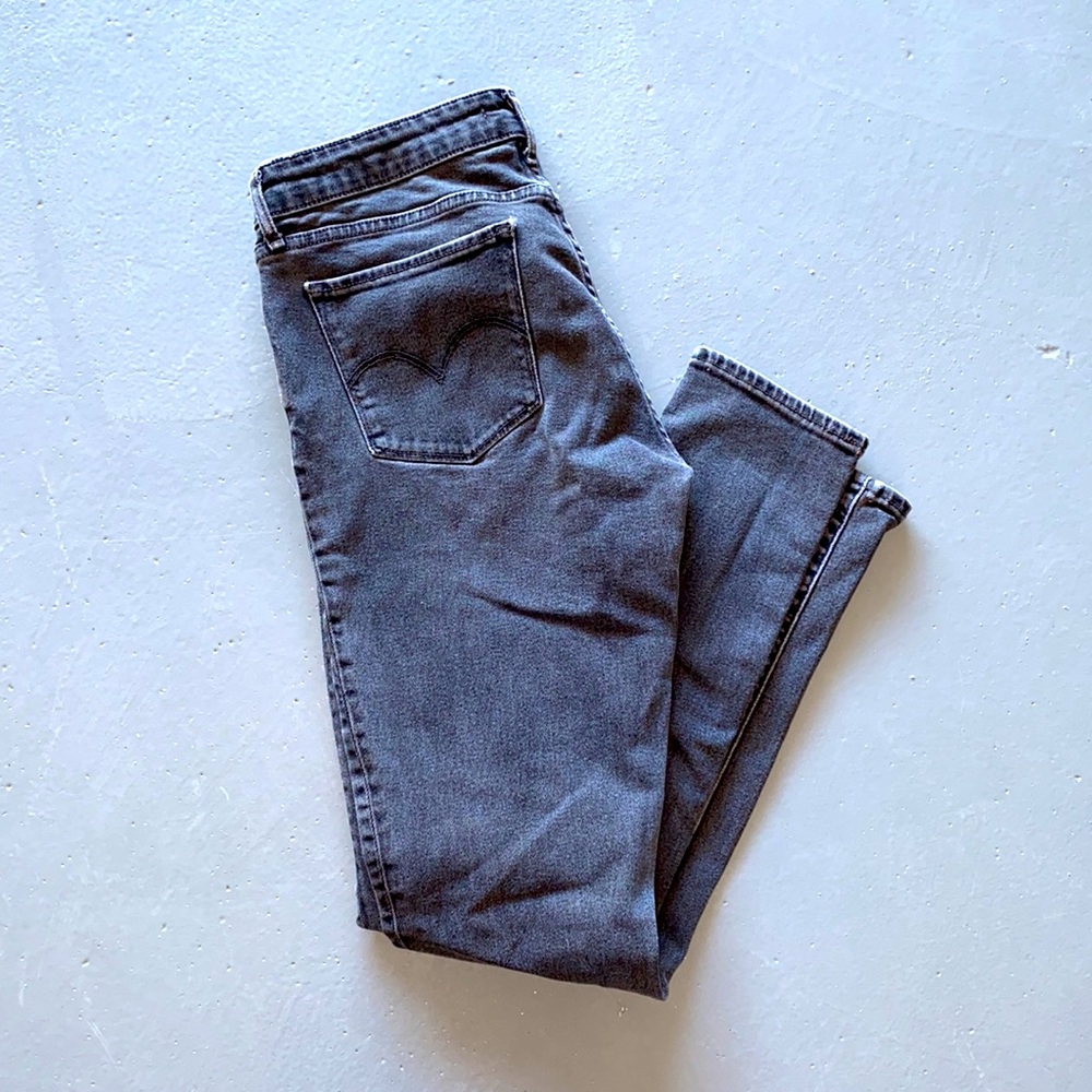 Levi’s faded black skinny jeans